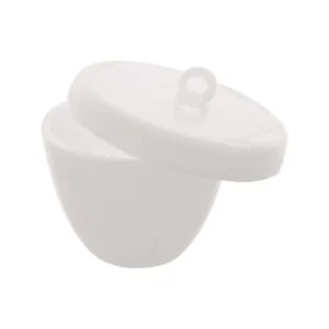 Crucible With Lid, Silica